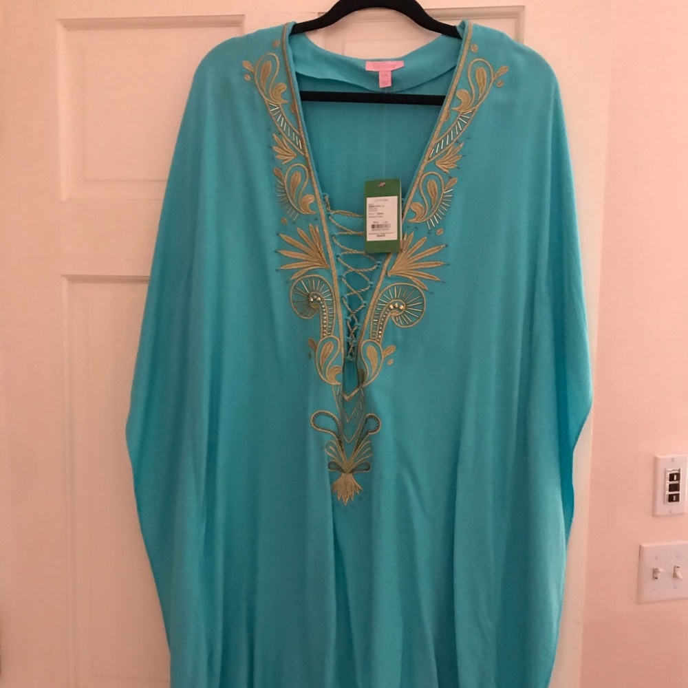 Lily Pulitzer Seaside Aqua Caftan